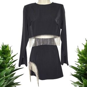 🔥2 Piece Set With Rhinestones Top M Bottom L🔥